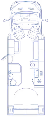 77B2CA Autotrail F74 Layout