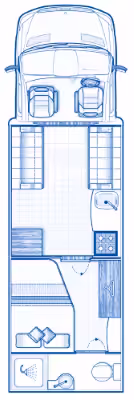 77F4BE Autosleeper Burdford Duo Layout