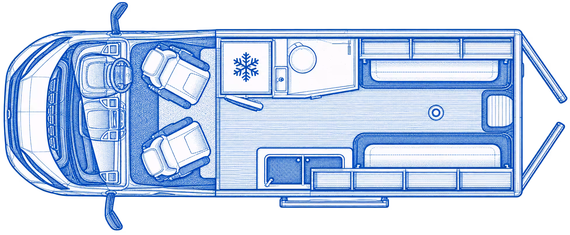 7959D2 Autotrail Expedition 66 Layout