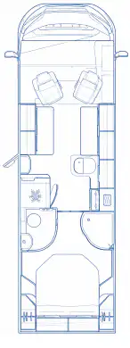 75EAEE Autotrail Grande Frontier Gf80 Layout