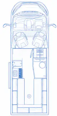 76727A Autotrail V Line 610 Sport Layout
