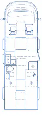 76B37E Adria Matrix Supreme 670 Dl Layout