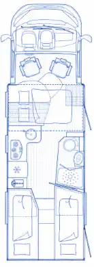 76C4F2 Burstner Ixeo It 728G Layout