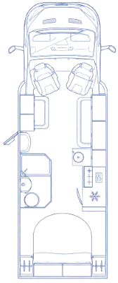 776AEA Autotrail F74 Layout