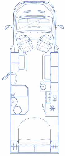 776AEA Autotrail F74 Layout