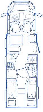 6F3B46 Dethleffs Esprit T 7150 2 Eb Layout