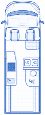 71BDAA Autosleeper Fairford Plus Layout