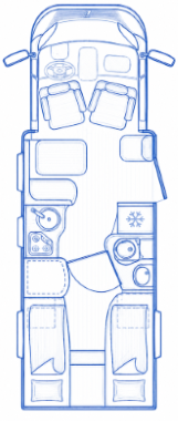 76091A Dethleffs Advantage T 7051 Layout