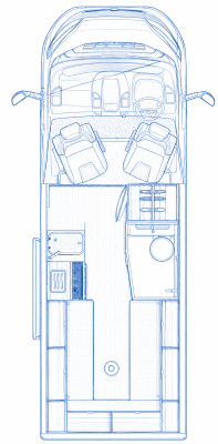 76727A Autotrail V Line 610 Sport Layout