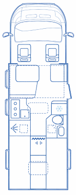 76B1A6 Adria Matrix 670 Sl 60y Layout