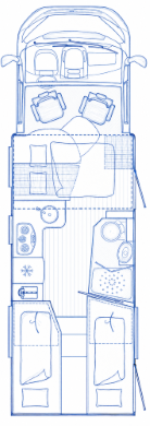 76C4F2 Burstner Ixeo It 728G Layout