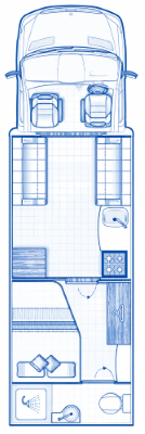 77F4BE Autosleeper Burdford Duo Layout