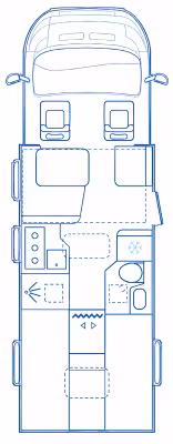 73CA7E Adria Matrix 670 Sl 60y Layout