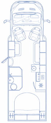 77B2CA Autotrail F74 Layout