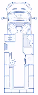 78556E Autotrail F68 Layout